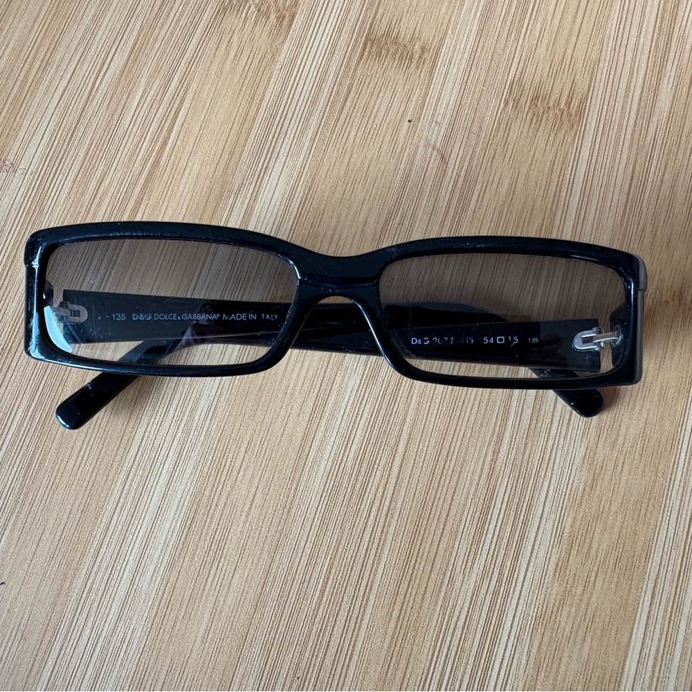 Dolce & Gabbana Black Rectangular Women's Glasses